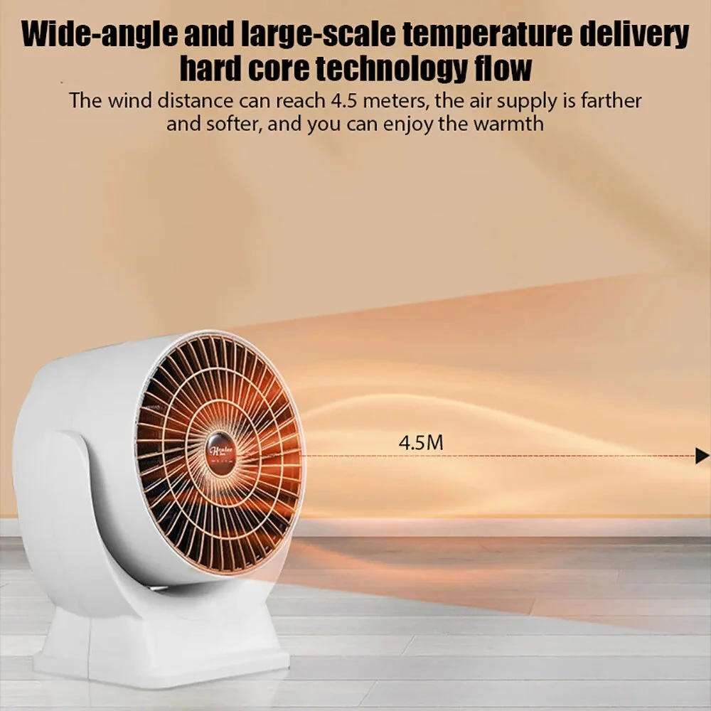 (image for) 650W Electric Heater with Rapid Heating Intelligent Temperature Control Overheat Protection for Home Office Use